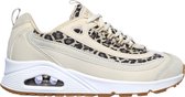 Skechers Uno Wild Streets Dames Sneakers - White/Leopard - Maat  41