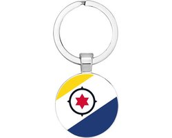 Akyol - Bonaire Sleutelhanger - de liefhebbers van Bonaire - Bonaire - vakantie - Antillen - 2,5 x 2,5 CM
