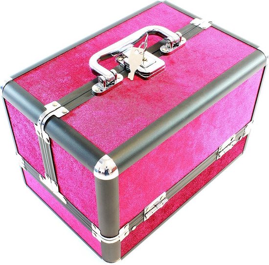 Make up Koffer voor Meisjes en Vrouwen met 5 Compartimenten - Roze | bol.com