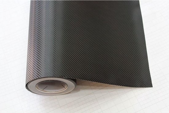 BangShou Autofolie 2 Rolle Carbon Folie 3M Aufkleber Vinyl Wrap 3D DIY Auto  Folie mit Luftkanäle Verdickt Dekorative Schwarz (152 * 30cm * 2Rollen) :  : Auto & Motorrad