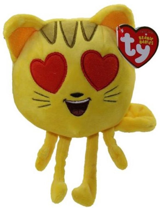 ty-42294 *Emojis Katze m Herzaugen*15cm Kuscheltier Stofftier Plüschtier Kinder 