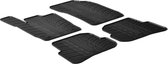 Gledring Rubbermatten passend voor Audi A1 2010-2018 (T profiel 4-delig + montageclips)