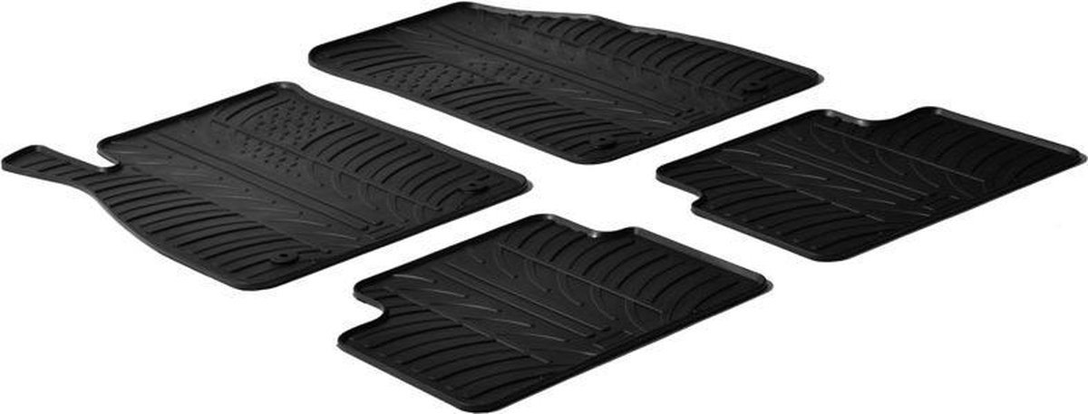 Gledring Rubbermatten passend voor Opel Insignia 2008-2013 (T profiel 4-delig + montageclips)