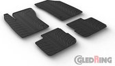 Gledring Rubbermatten passend voor Fiat Tipo Sedan 2016- (handgeschakeld) (T profiel 4-delig + montageclips)