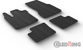 Gledring Rubbermatten passend voor Smart ForFour 453 2014- (T profiel 4-delig + montageclips)