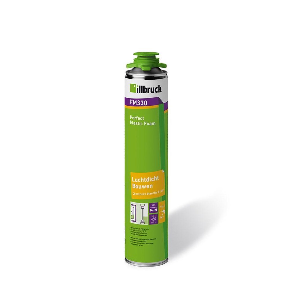 Illbruck FM330 Elastische Purschuim 880ml (Set van 12 bussen)
