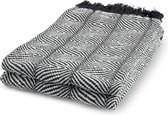 Dutch Decor - SABINE - Plaid zwart 130x180 cm - Deken