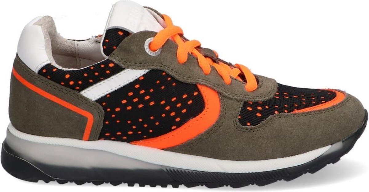 Braqeez 420476-469 Jongens Veterschoenen - Maat 35 - Groen - Veterschoenen  - Leer - | bol.com