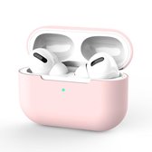 Siliconen Case Apple AirPods Pro roze- AirPods hoesje roze - AirPods case
