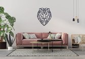 Metalen Leeuw XL Muurdecoratie 57 cm x 78 cm - Wall Art