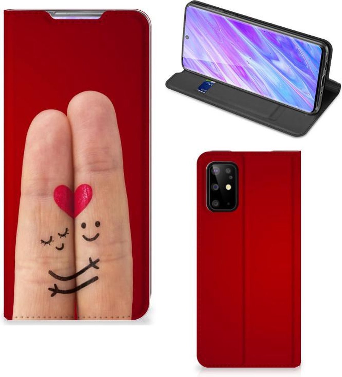 Samsung Galaxy S20 Plus Hippe Standcase Liefde - Origineel Romantisch Cadeau