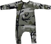 Camo groen onesie/ miltair/ boxpakje/ camouflage/ monochrome/ baby / kind/ unisex/ geboorte pakje