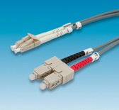 ROLINE fibre kabel 50/125µm LC/SC, grijs 10m