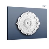 Rosace Décoration de plafond Elément de stuc Orac Decor R31 LUXXUS Elément décoratif classique blanc 38,5 cm diamètre
