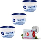 Nivea Creme Intensive Care - 3x200ml + Make-Up Spiegel