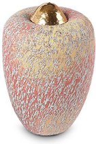 Urn / Mini Urn - Urn Cone klein Rainbow Red - Urn voor as - Urn Hond - Urn Kat - Urn Keramiek - Urn Kunst - As-Gedenkstuk – Keramiek urn