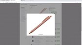 Lady Like balpen – glitter - Rose Gold – zwart schrijvend – K-591919018
