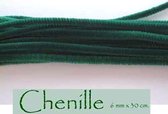 Groene Chenille/Pijpenrager/Knutseldraad -30cm x 6mm - 100 stuks