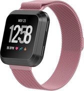 Shop4 - Fitbit Versa Bandje - Small Metaal RosÃ© Goud