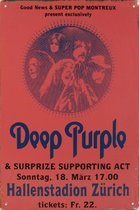Concertbord - Deep Purple Zurich -20x30cm