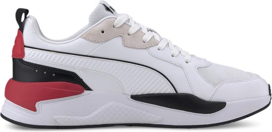 Puma Sneakers - Maat 42.5 - Unisex - wit/zwart/rood Puma Sneakers - Maat 42.5 - Unisex - wit/zwart/rood