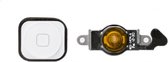 Replacement Home Button Flex Cable incl. Home Button for Apple iPhone 5 White OEM