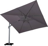 Malibu T2 zweefparasol 300x300 cm antraciet