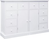 Ladekast Wit Hout (Incl LW 3d klok) / schoenenkast / dressoir kast / gangkast schoenen kast / commode kast / Kast met lades