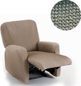 Milos Fauteuilhoes voor Relaxstoel - Lichtgrijs - Geschikt voor 60-85cm Breedte - Extreme Stretch Stoelhoezen
