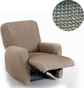 Stoelhoes relaxfauteuil Milos - 60cm tot 85cm breed - Lichtgrijs - Hoge kwaliteit stof met maximale elasticiteit - Antistatisch - Van ademend Katoen voor comfortabel zitten zonder zweten