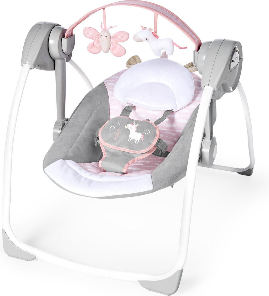 Goedkoopste Bright Starts Ingenuity Comfort2Go Portable Swing Flora Babyschommel K12202