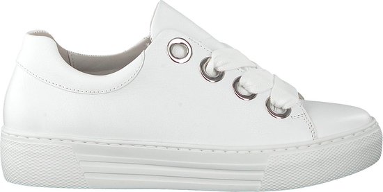 Gabor Dames Lage sneakers 464 - Wit - Maat 40 | bol.com
