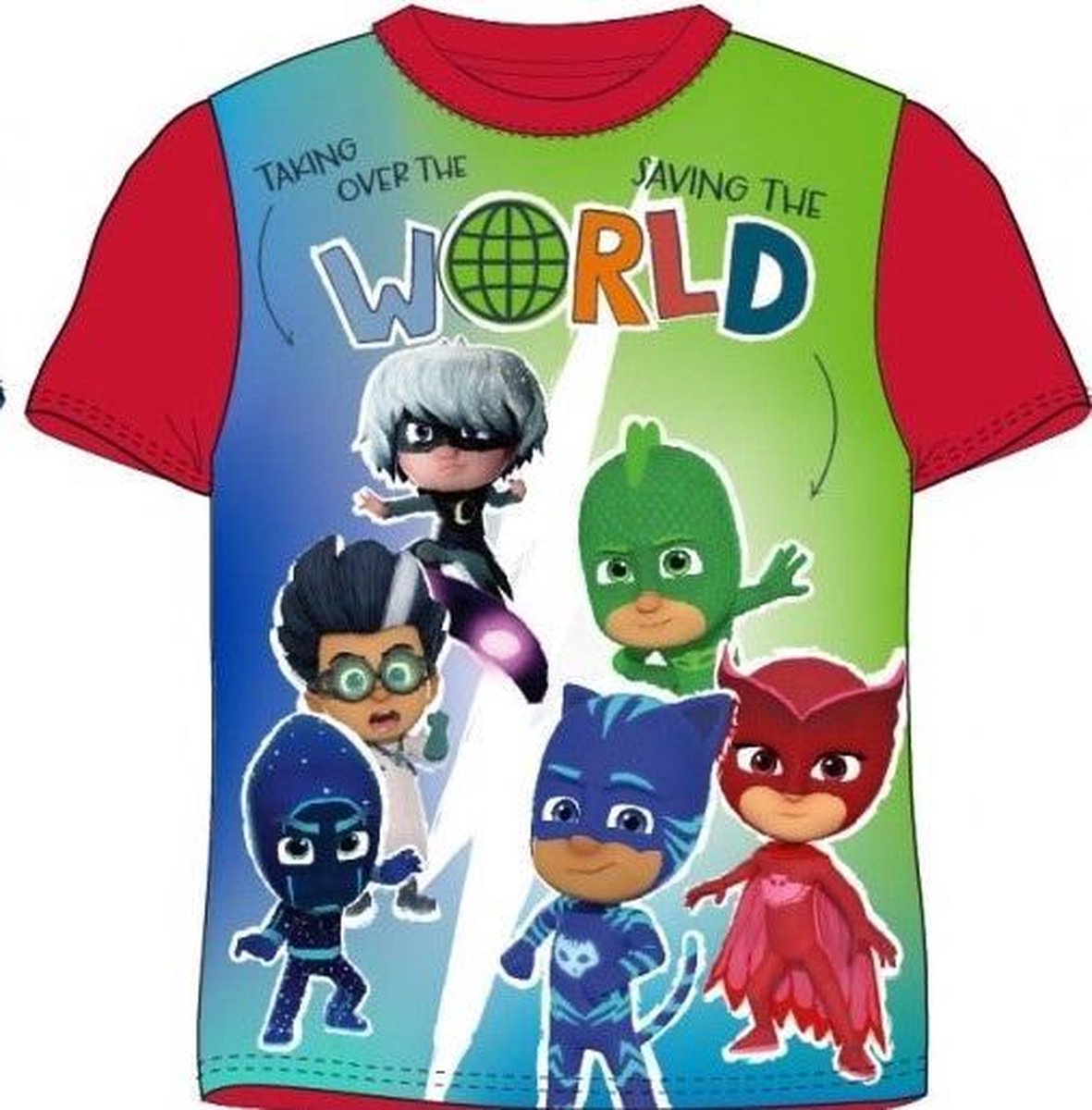Pj Masks Tshirt. Maat 128 / 8 jaar.