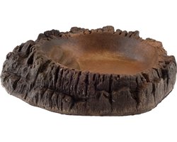 CeramicNature Terrarium bowl natuurgetrouw | waterbak voor reptielen en amfibieën in diverse maten TP-03W: 14,5×11,5x4cm