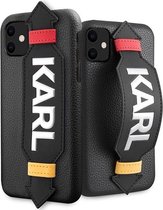 Karl Lagerfeld Strap Hard Case - Apple iPhone 11 (6.1") - Zwart