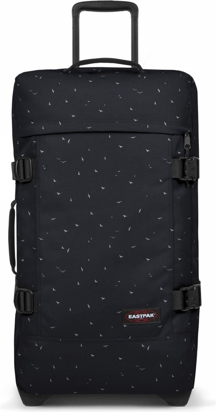 Sac à Roulettes EASTPAK Tranverz M Dotsblacksilver - Tissu Hydrofuge, Roues Doubles, Verrou TSA | Valise Cabine Voyage