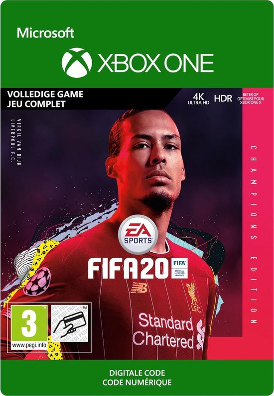 FIFA 20: Champions Edition - Xbox One Download - Niet beschikbaar in België  | Jeux | bol.com