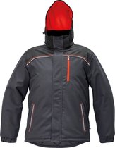 Knoxfield Winterjas parka antraciet/rood, maat L