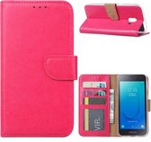 Xssive Hoesje voor Samsung Galaxy J2 J260 Core - Book Case - Pink