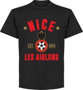 OGC Nice Established T-Shirt - Zwart  - 5XL