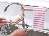 One Blend Zeephouder + Vaatdoekjes Houder - Keuken organizer - Roze