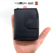 Lederen portemonnee RFID Van Fiel  zwart