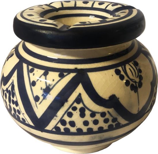 Dronken worden Vestiging Staan voor Marokkaanse handgemaakt aardewerk asbak | bol.com