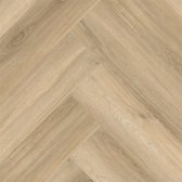 Ambiant Spigato Beige 1.132 m² | Lijm PVC vloer | Visgraat look | Licht bruin