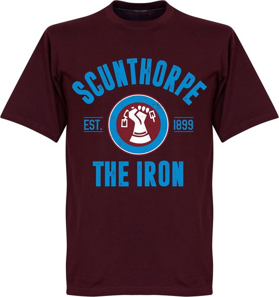 T-Shirt Scunthorpe United Established - Bordeaux - S
