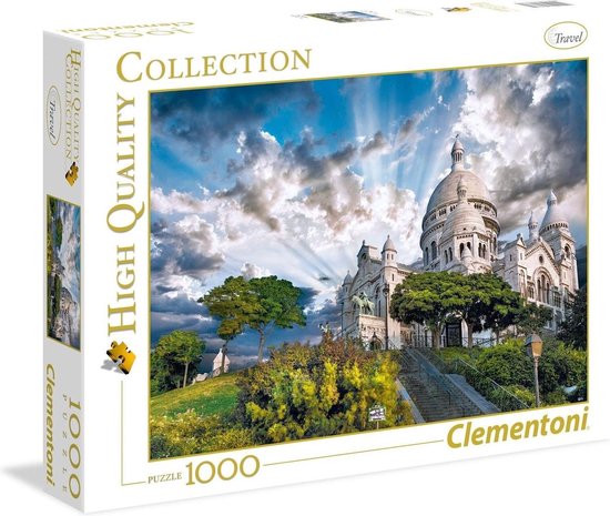 Foto: Clementoni high quality collection mont martre puzzel 1000 stukjes