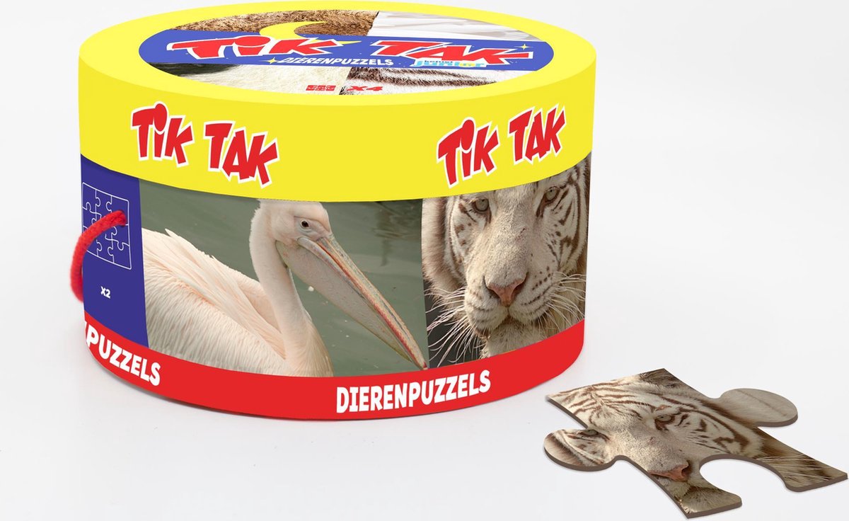 BABOS008 - TIK TAK - DIERENPUZZELS (6 - 9 STUKJES)