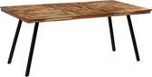 Eettafel Bruin Hout (Incl LW Klok) Rechthoekig - Dineertafel - Eet tafel - Eetkamertafel - Woonkamer tafel