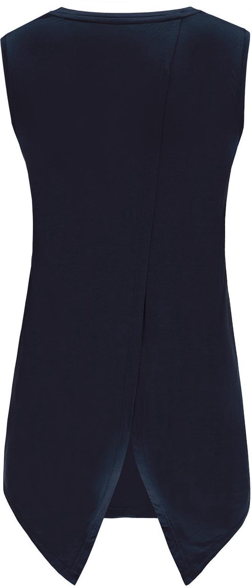 Re-Born - Sportkleding - Sport top mouwloos - Yogatop - Fitness top - Wijdere top - Dames - Donkerblauw - Maat S van Re-Born — afbeelding 2