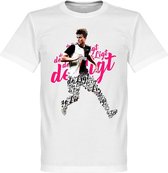 De Ligt Juventus Script T-Shirt - Kinderen - Wit - 152